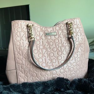 Calvin Klein purse in blush (NEVER USED)